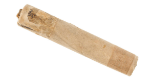 An Enfield musket rifle cartridge of 1853 of the type that – inadvertently – helped to spark the bloody Indian uprising of 1857-58