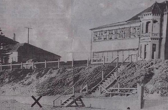 "X" marks the spot – Somerton Beach, showing the place where the mystery man's body was discovered on 26 December 1946.