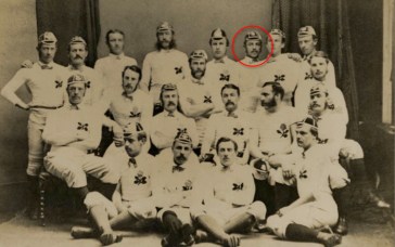 England rugby 1873, Morse circled