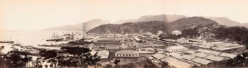 The Chinese port of Fuzhou, starting point for the great Tea Races, in about 1860.