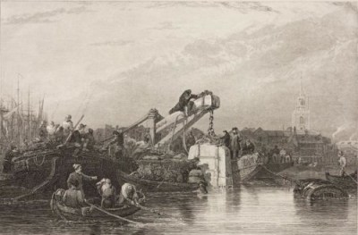 The diving bell used by Brunel to plug a hole in the bottom of the Thames.