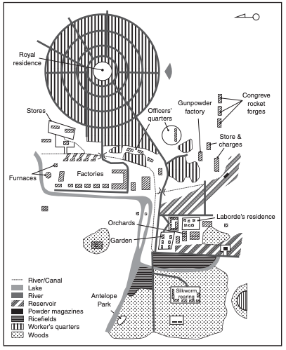 Mantasoa industrial complex, c.1850. From Campbell